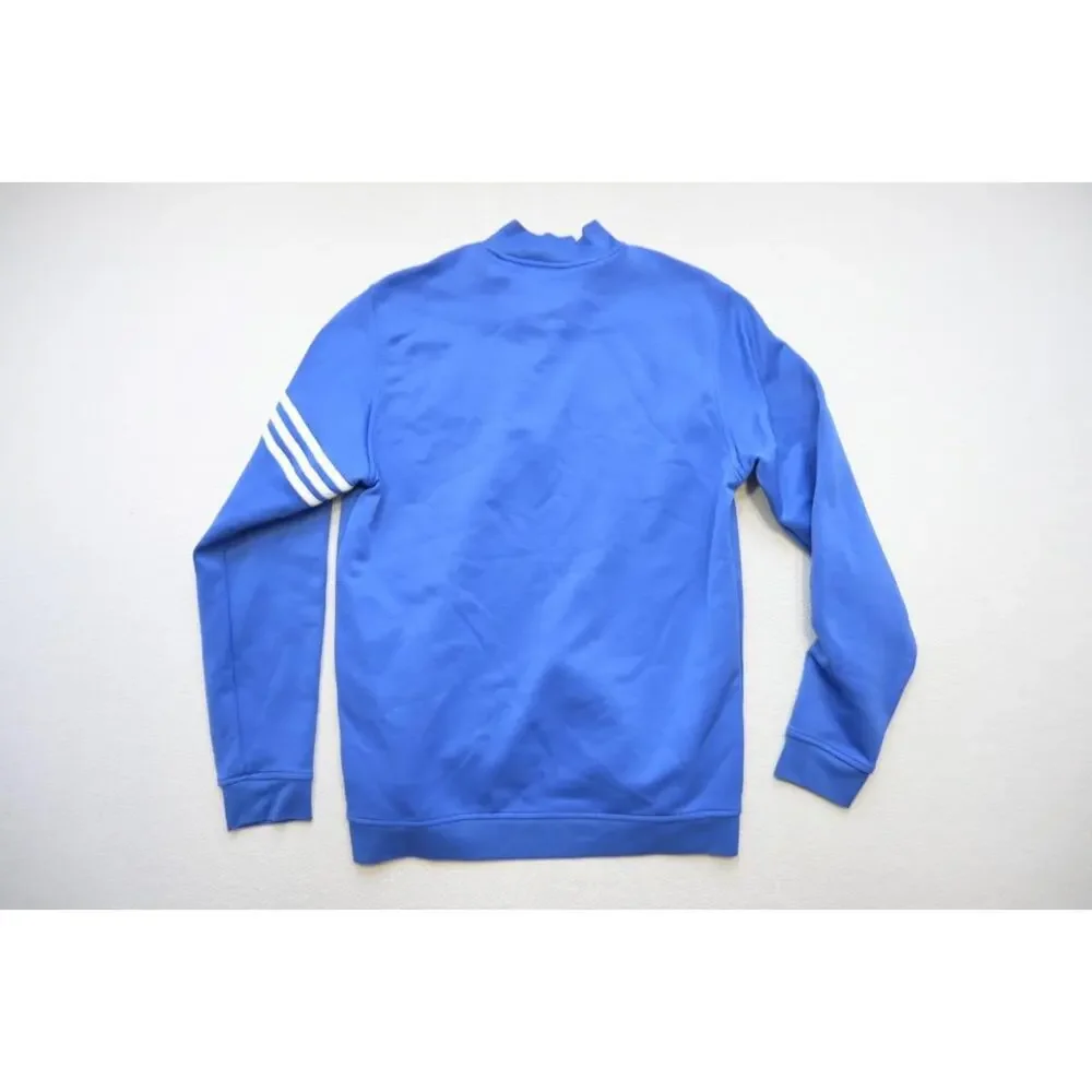 Adidas Golf Jacket ClimaLite 1/4 Zip Blue Long Sleeve Mens Size Medium‎